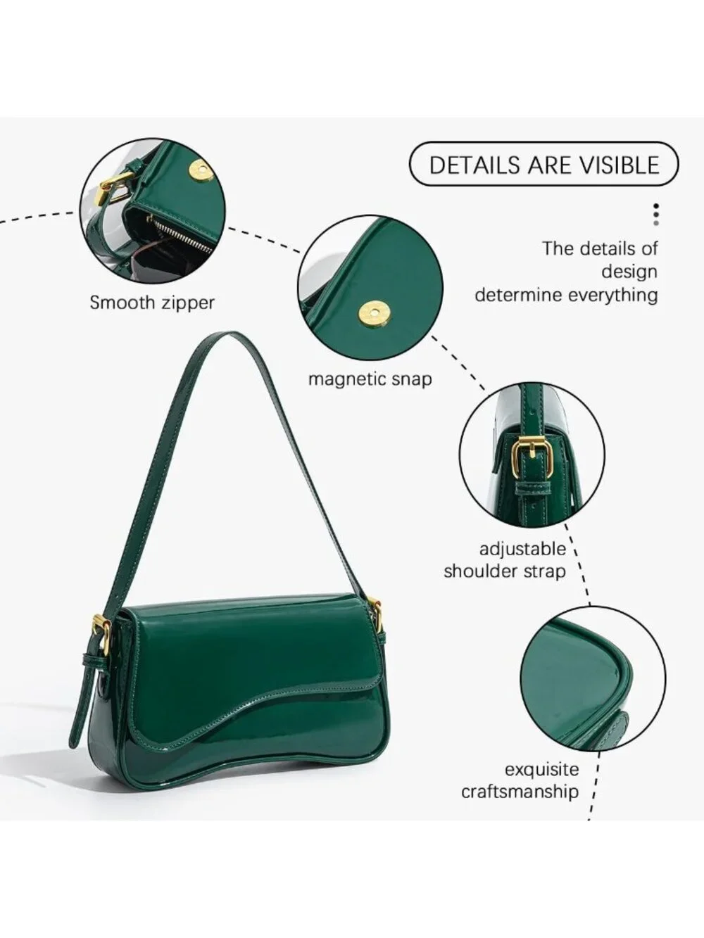 Chic Hobo Bag for Women | Retro Crossbody Shoulder Bag with Cherry Pendant & Y2K